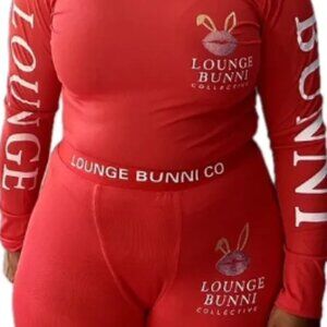Lounge Bunni Collective Loungewear Set (Autumn Flame)